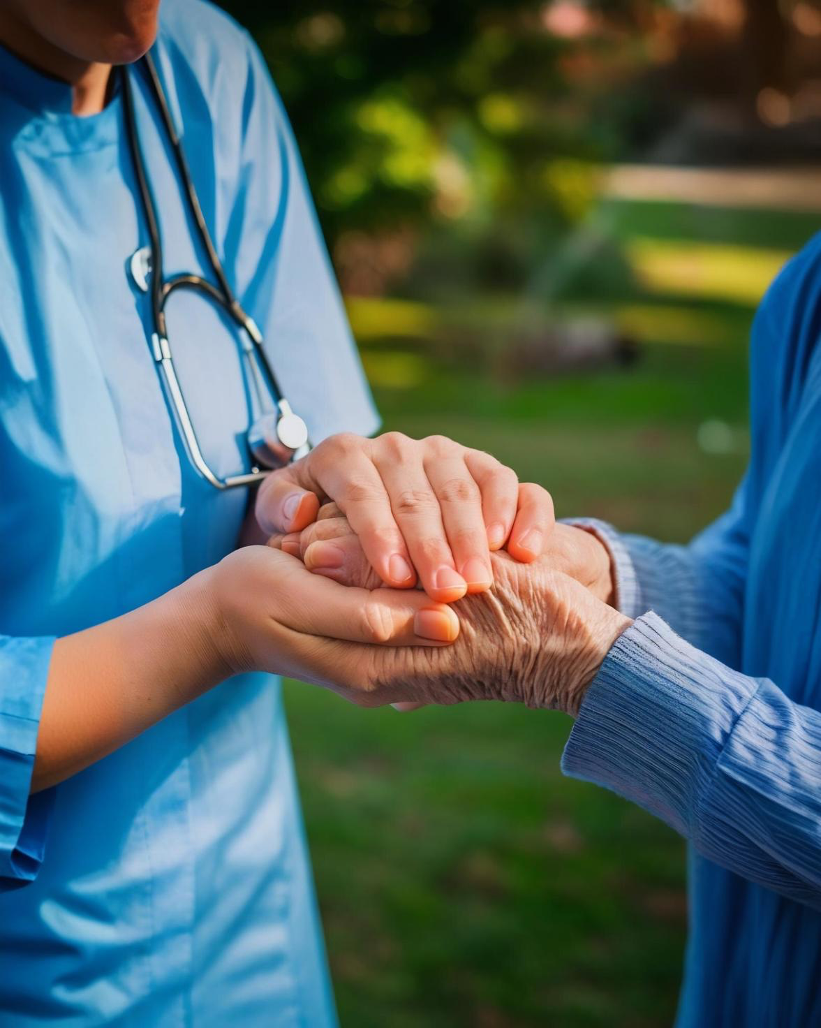 Doctor helping patient